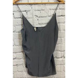 Topshop Gray V -Neck Camisole / Tank Top  Women's Sz 2 EUC